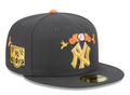 New Era New York Yankees Day of the Dead Graphite 59FIFTY Fitted Hat