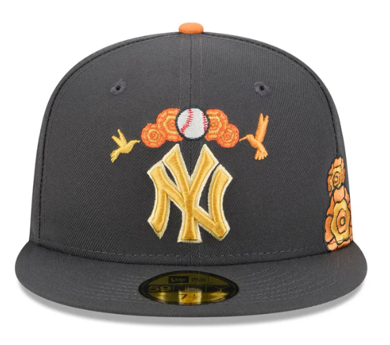 New Era New York Yankees Day of the Dead Graphite 59FIFTY Fitted Hat
