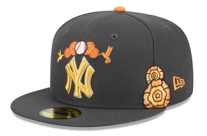 New Era New York Yankees Day of the Dead Graphite 59FIFTY Fitted Hat