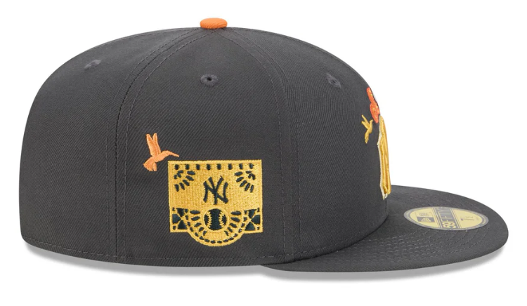 New Era New York Yankees Day of the Dead Graphite 59FIFTY Fitted Hat