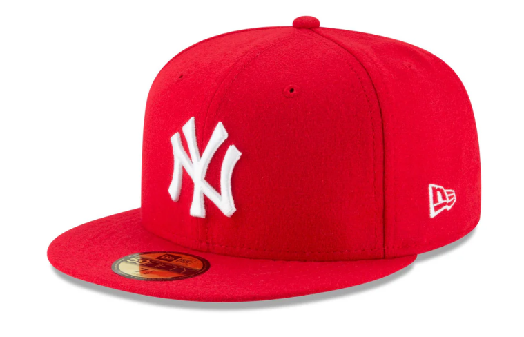 New Era New York Yankees Scarlet Basic 59FIFTY Fitted Hat