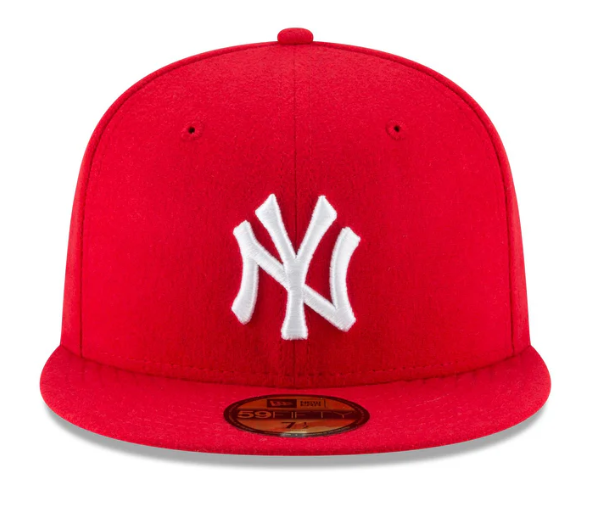New Era New York Yankees Scarlet Basic 59FIFTY Fitted Hat