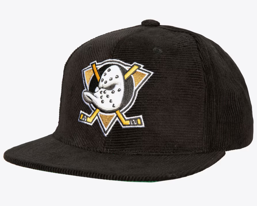Anaheim Ducks All Directions Corduroy Snapback Hat