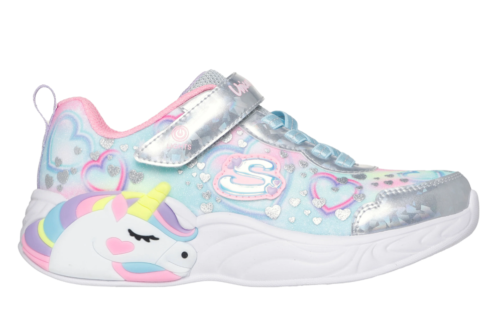 Girl's Unicorn Dreams Heart Sparkles Running Shoes
