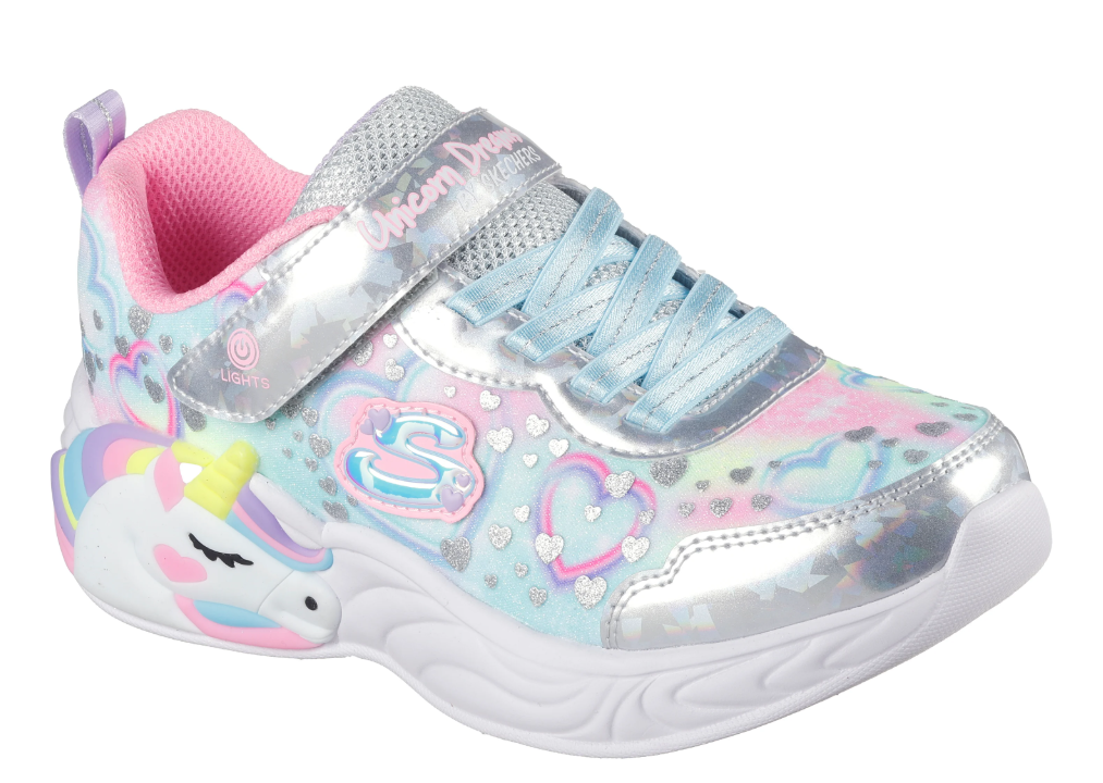 Girl's Unicorn Dreams Heart Sparkles Running Shoes