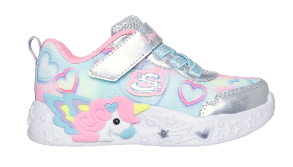 Skechers Girl's Unicorn Charmer Lil Heart Sparkles Running Shoes