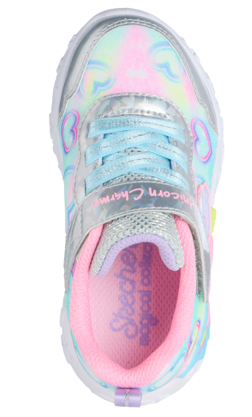 Skechers Girl's Unicorn Charmer Lil Heart Sparkles Running Shoes