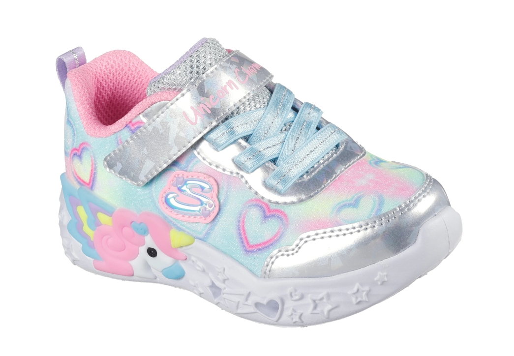 Skechers Girl's Unicorn Charmer Lil Heart Sparkles Running Shoes