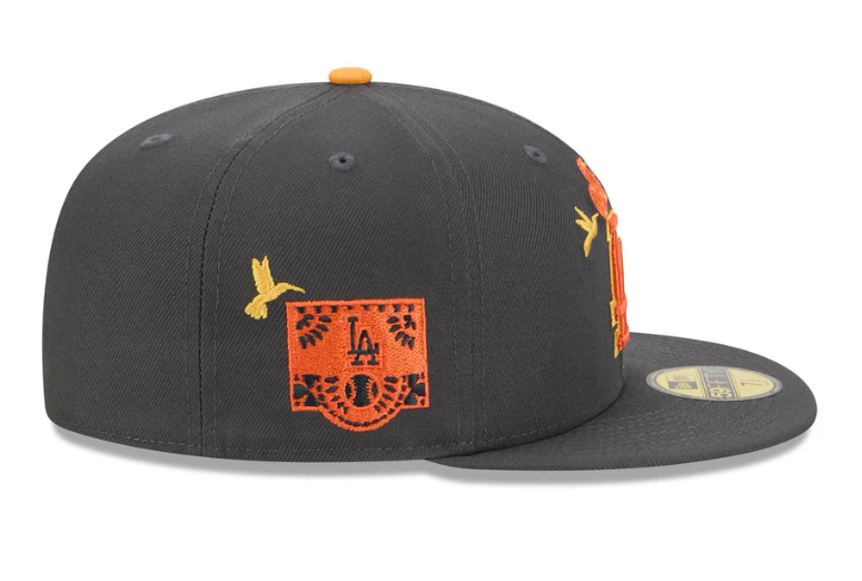 New Era Los Angeles Dodgers Day of the Dead Graphite 59FIFTY Fitted Hat