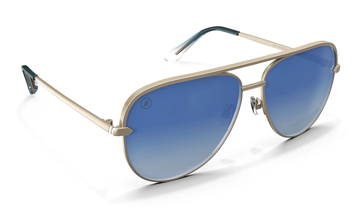 Blenders Shadow Polarized Sunglasses - GOLD 61 VIOLET