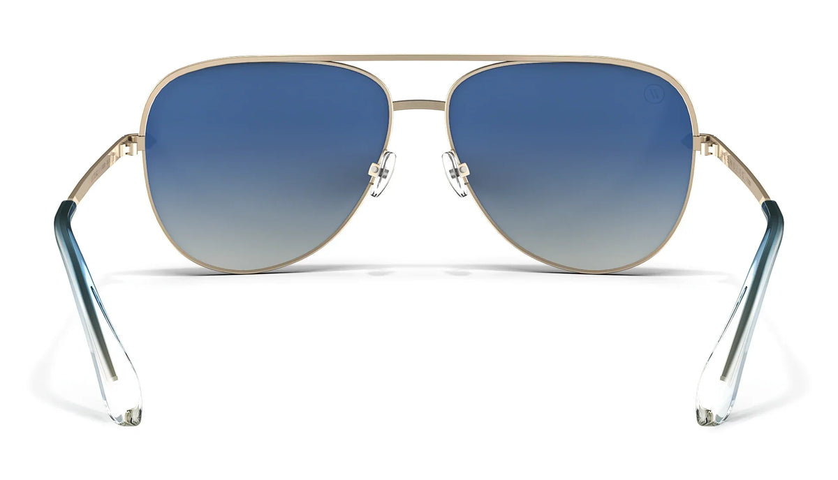 Blenders Shadow Polarized Sunglasses - GOLD 61 VIOLET