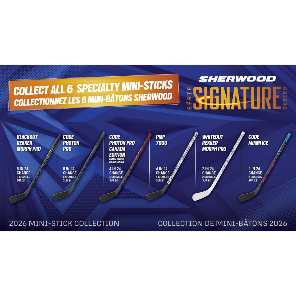 Sherwood Signature Series 2026 mini stick collection - all six designs