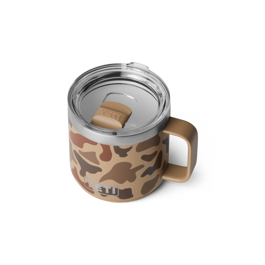 Yeti Rambler 14oz Stackable Mug with Durasip Ceramic Lining - WETLANDS CAMO