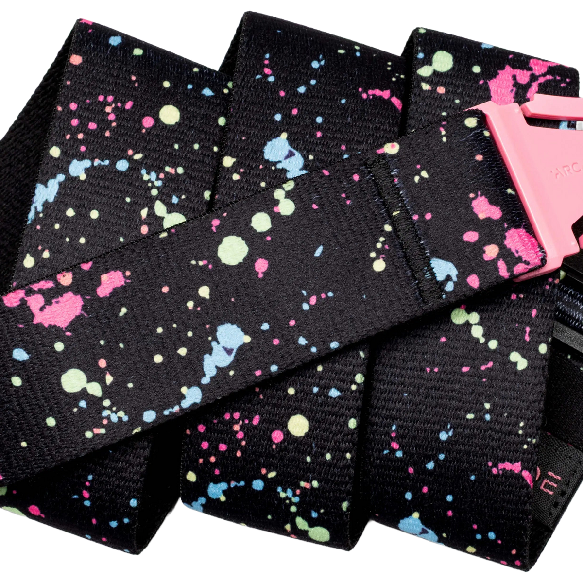 Arcade Splatter Belt Black Neon coiled