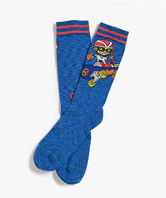 Stance Reggie and Otto Crew Socks Royal - alternate