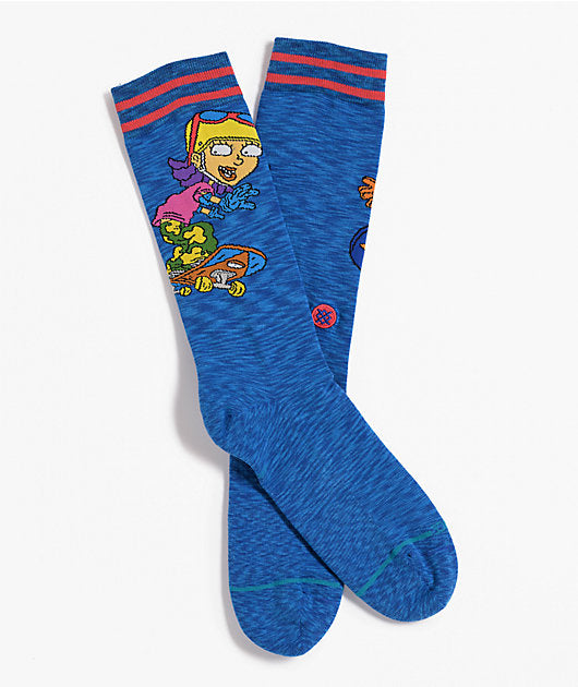 Stance Reggie and Otto Crew Socks Royal - front
