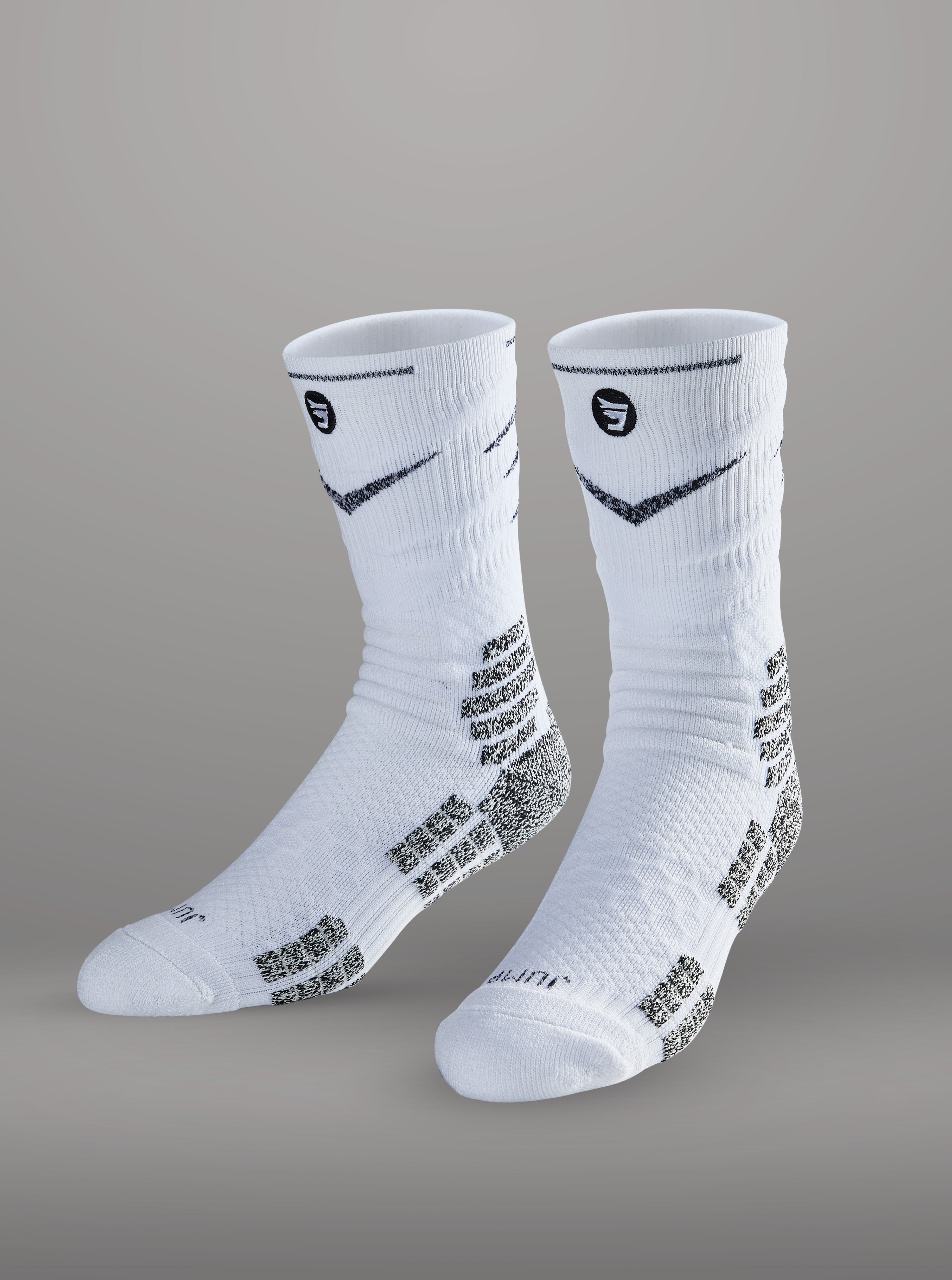 Jumplete Attakk Socks in white/grey