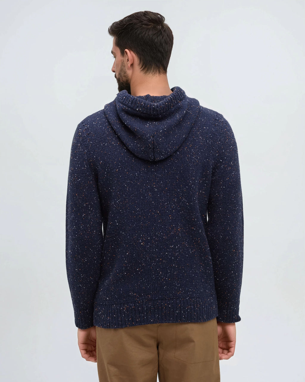 Tentree Fraser Fleck Sweater - Midnight Blue Fleck - back