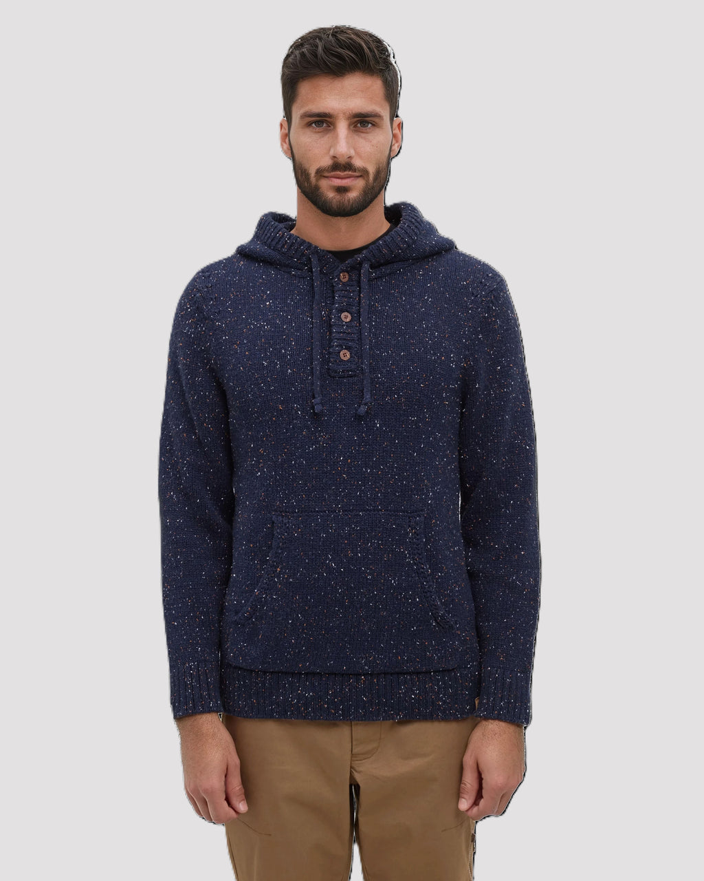Tentree Fraser Fleck Sweater - Midnight Blue Fleck - front