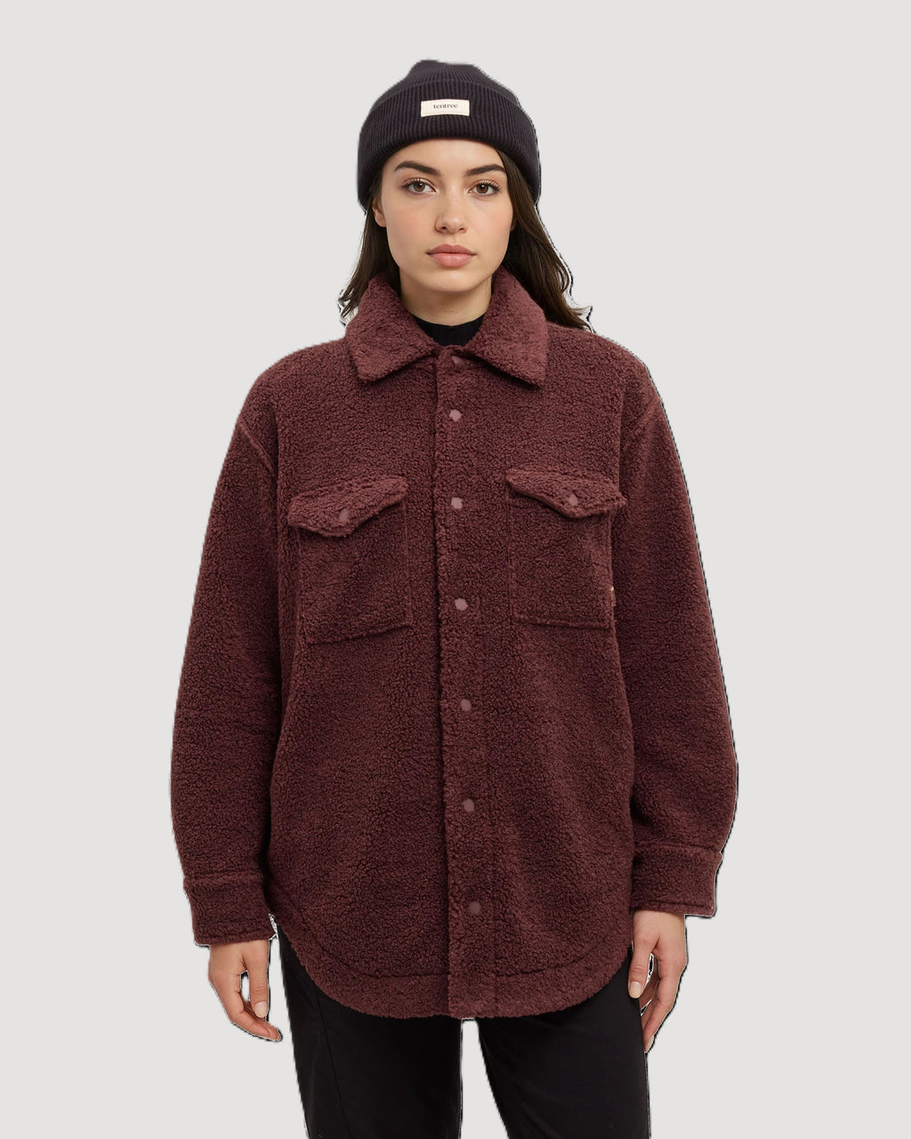 Tentree Women's Sunday Jacket - Red Chestnut - front