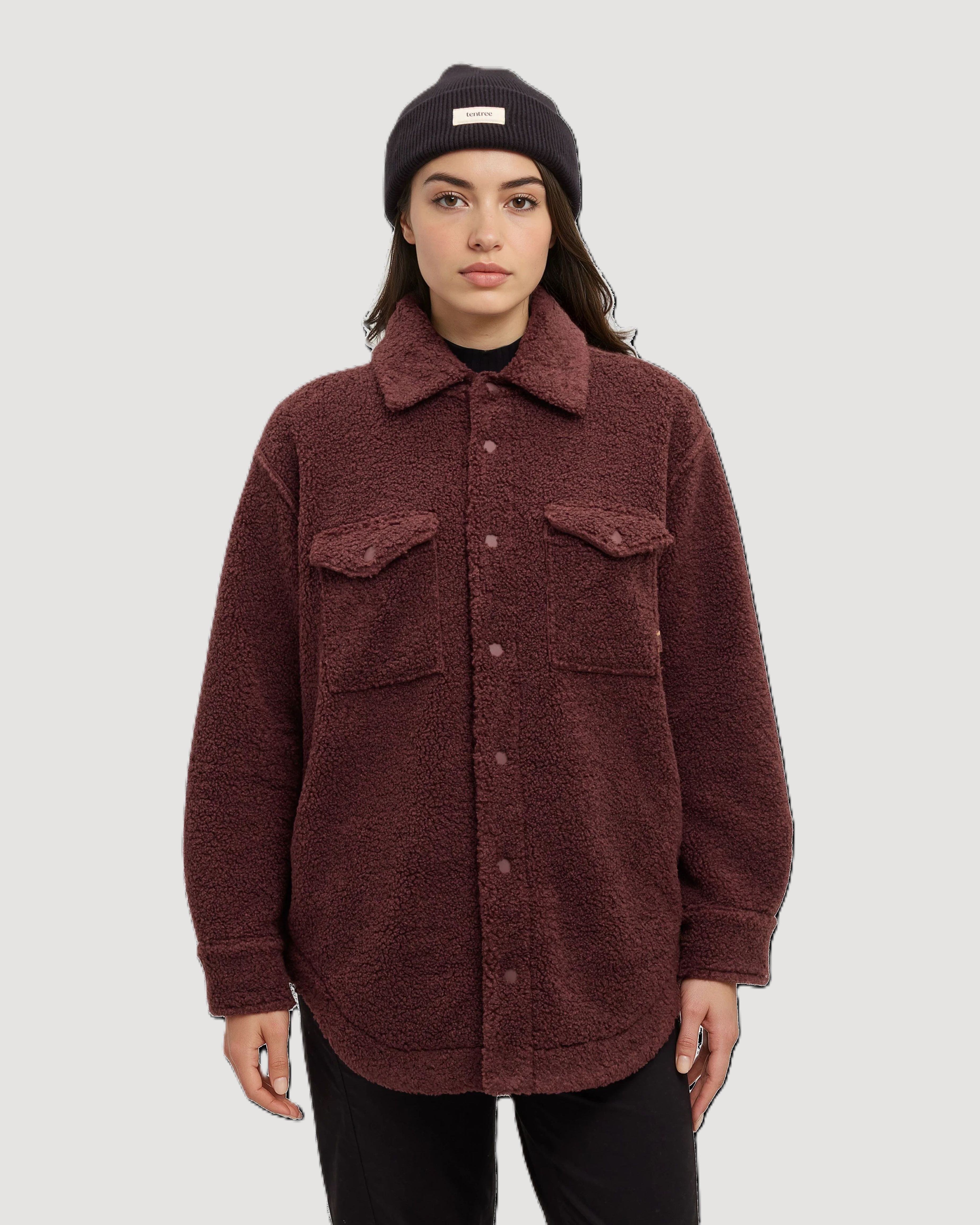 Tentree Women's Sunday Jacket - Red Chestnut - front
