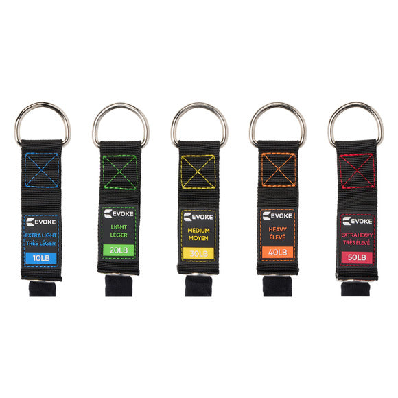 Evoke Set of 5 Resistance Tubes
