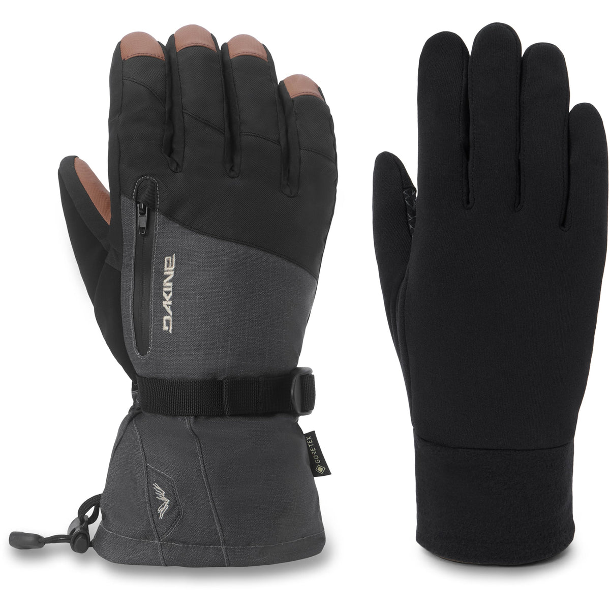 Dakine Men's Titan 2.0 Gore-Tex Gloves - Carbon Heather, angled view