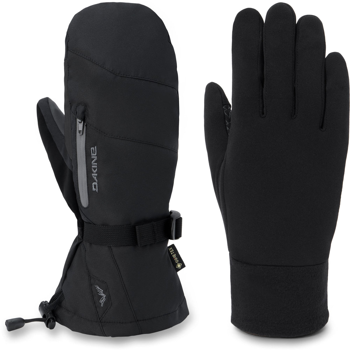 Dakine Men's Titan 2.0 Gore-Tex Mitts - Black, angled view