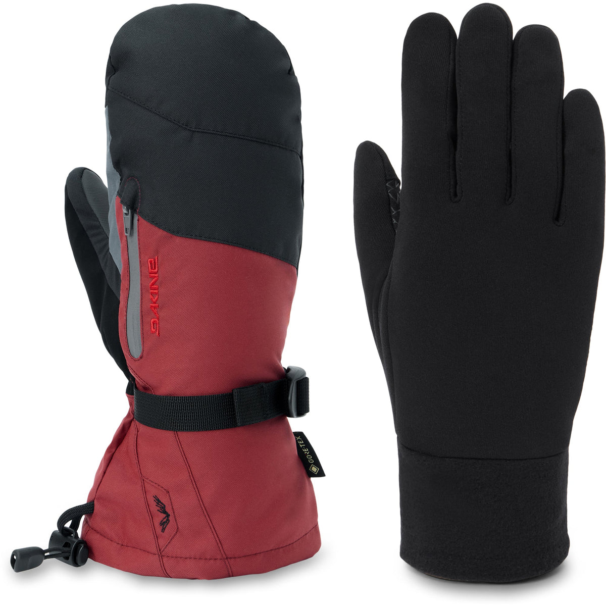 Dakine Men's Titan 2.0 Gore-Tex Mitts - Rosewood, angled view