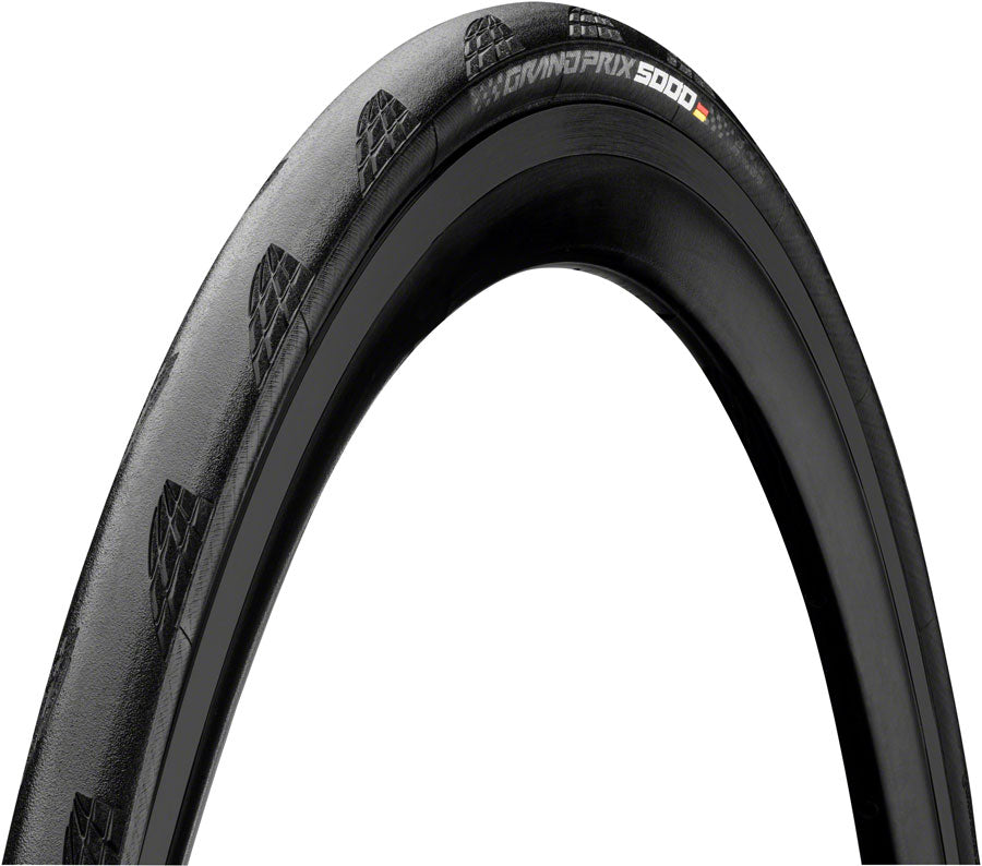 Continental Grand Prix 5000 Tire 700x30C Black/Chili - Black, side view