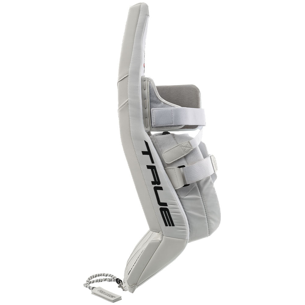 True HZRDUS 9X4 Pro Senior Goalie Pads - White/White - profile
