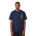 CCM Stripe Collection Short Sleeve T-Shirt - Classic Navy, front view