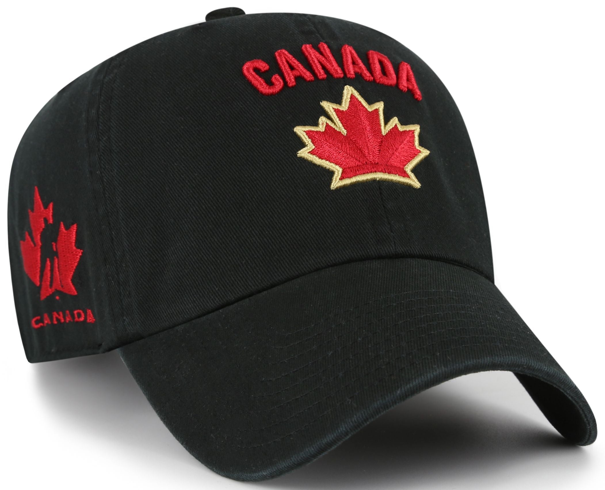 '47 Brand Team Canada Sure Shot Clean Up Hat - Black — front