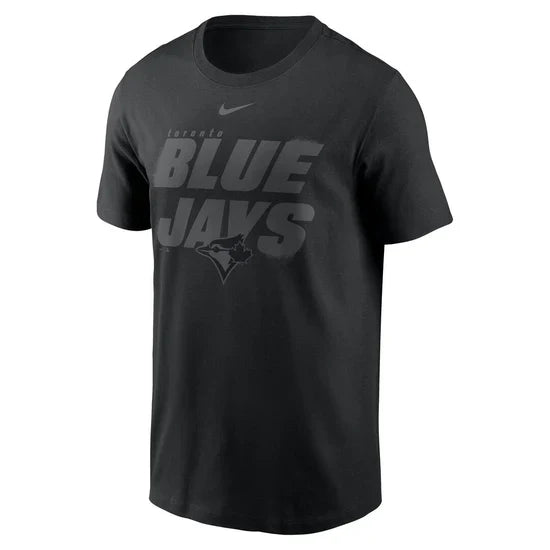 Toronto Blue Jays black tonal collection t-shirt front
