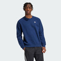 Adidas Men's Trefoil Essentials Crew Sweatshirt - Night Indigo, front