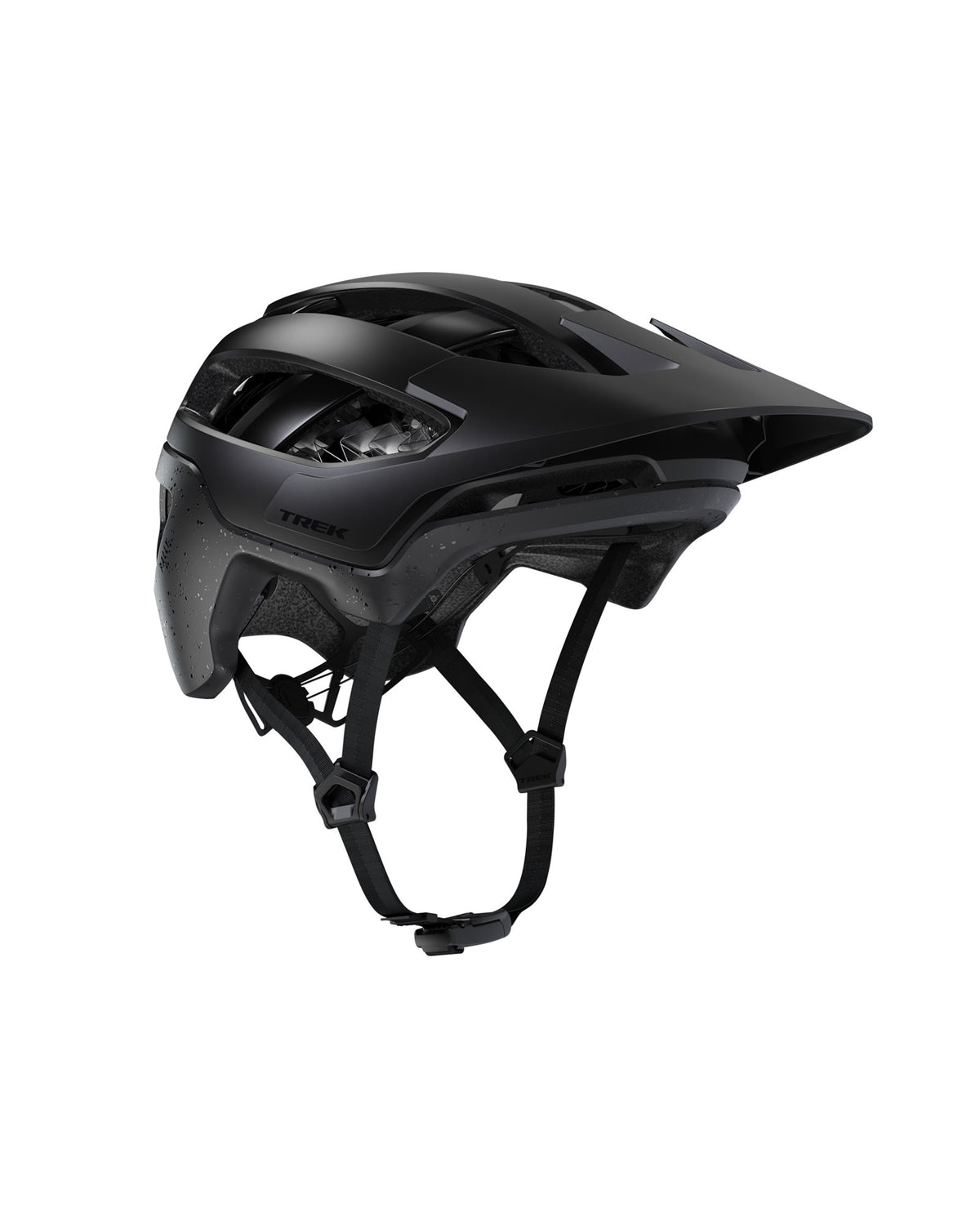 Trek Rally WaveCel Bike Helmet - Black, front three-quarter view