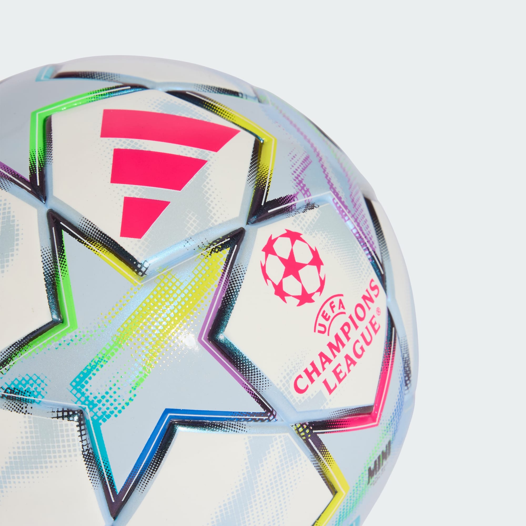 Adidas UEFA Champions League 26/27 Mini Soccer Ball White/Multicolour - Champions League badge detail