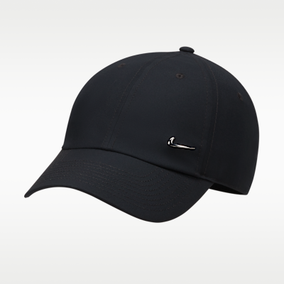 Nike Dri-FIT Club Unstructured Metal Swoosh Cap - Black, front