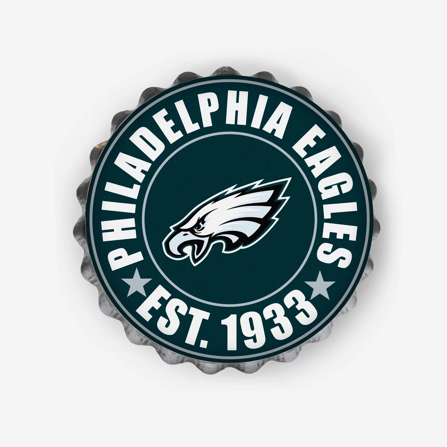 NFL Bottle Cap Wall Logo