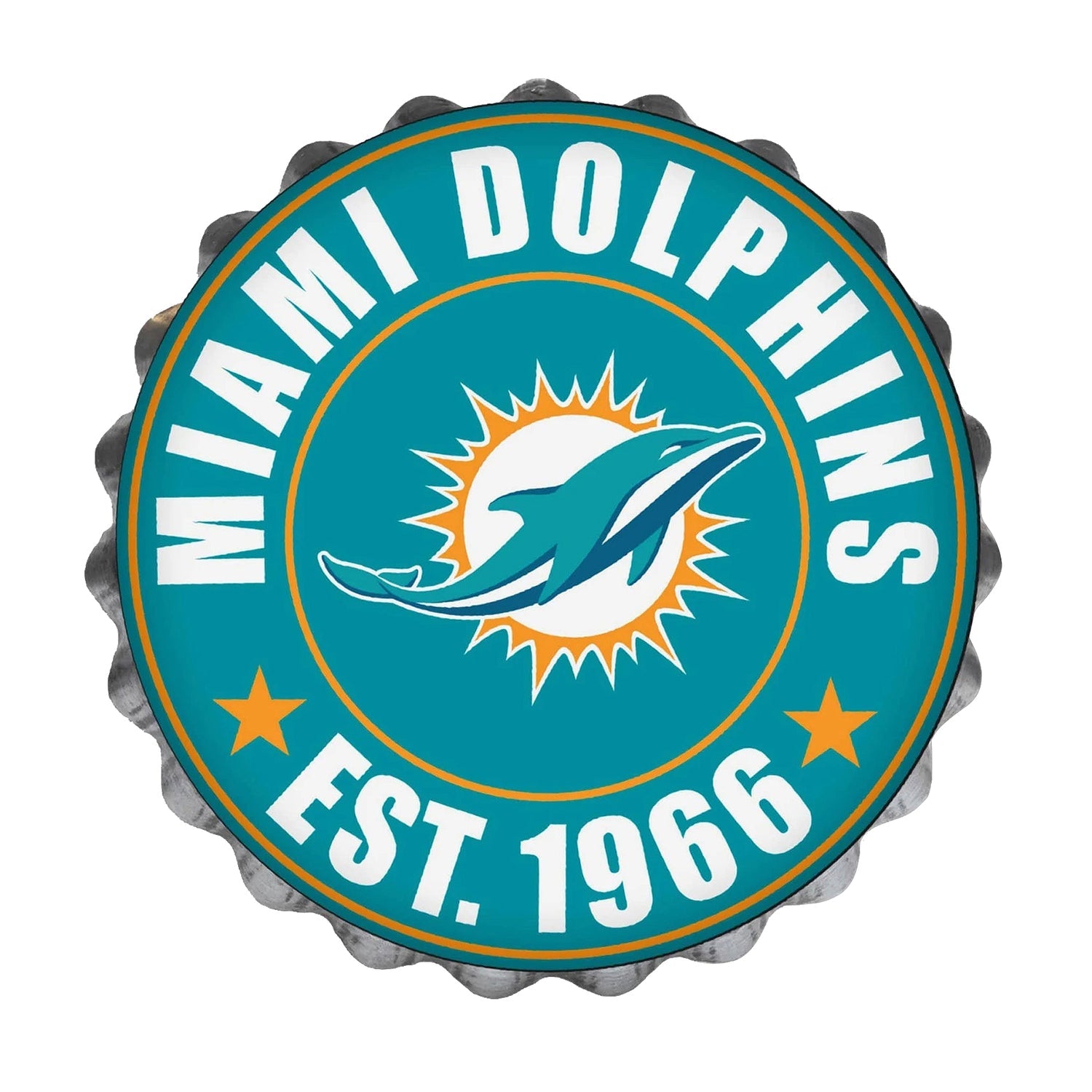 NFL Bottle Cap Wall Logo