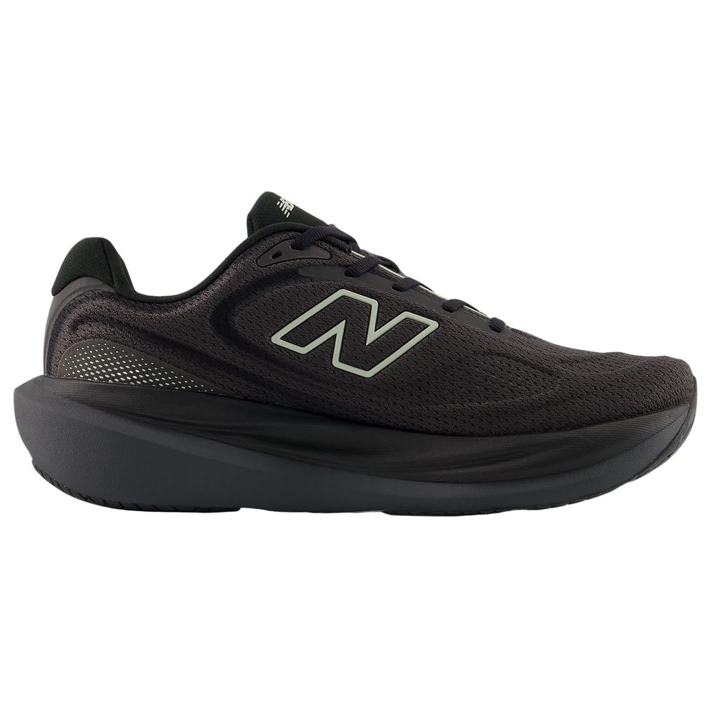 New Balance Men's 1080v15 Running Shoe in Black/Faded Black/Olivine
