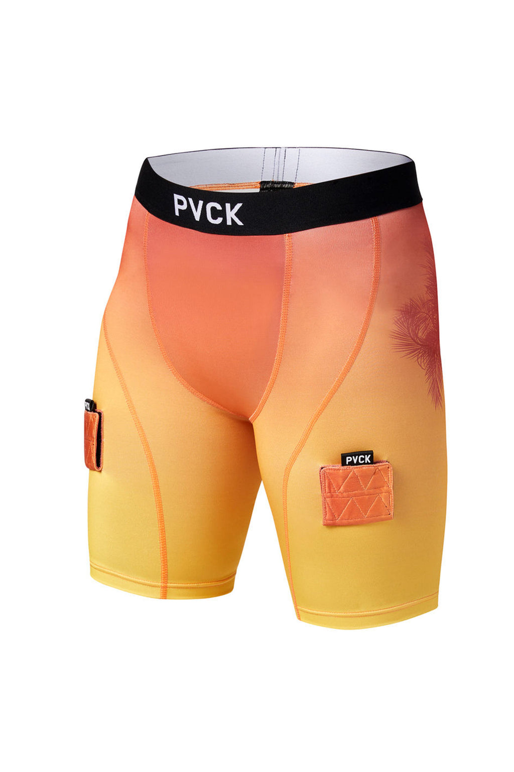 PVCK Women's Compression Jock Short - California Gold, front view