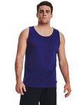 Under Armour Tech 2.0 Branded Tank in Sonar Blue - front on model