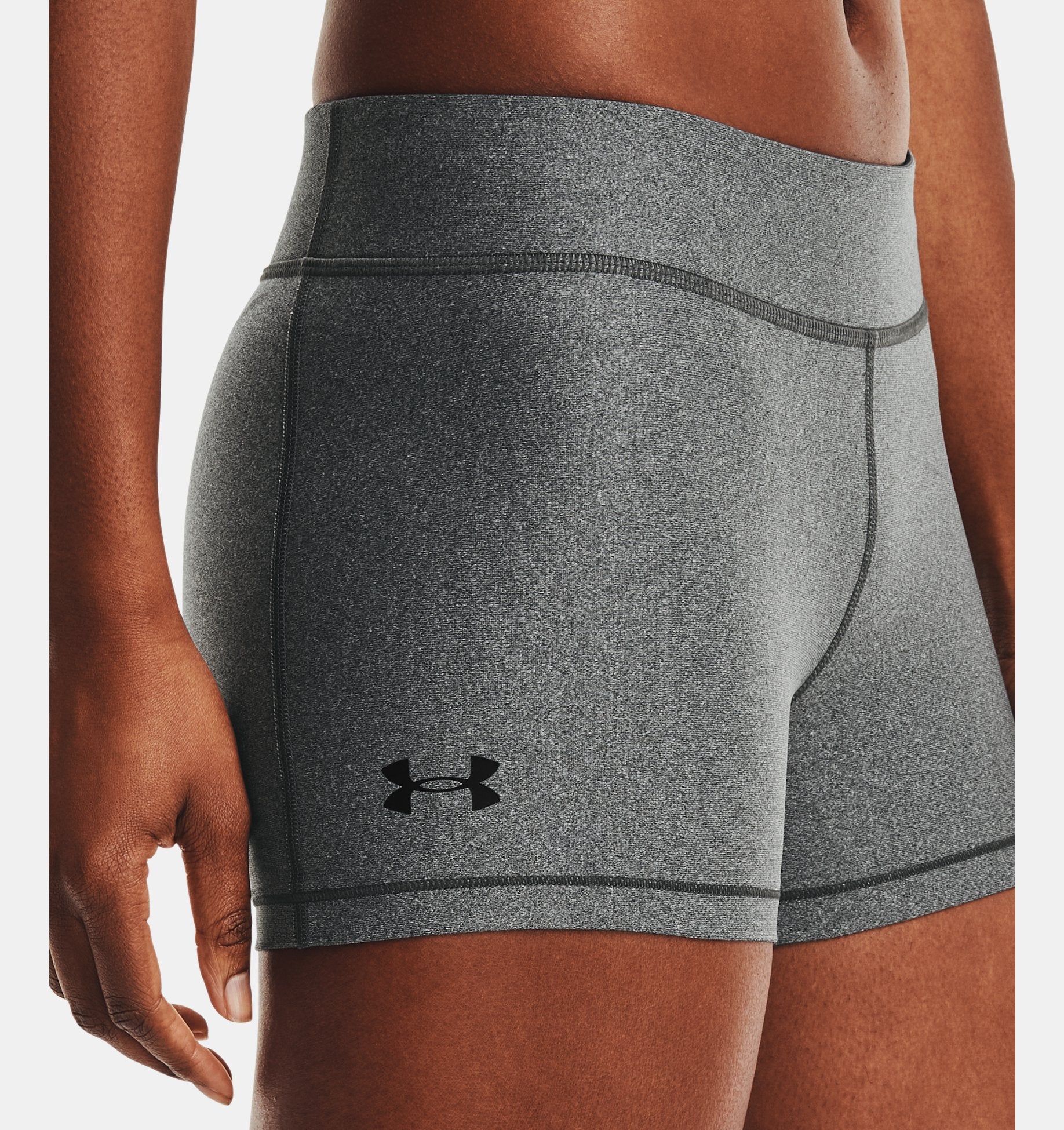 Women's Heatgear Mid-Rise Shorty Spandex Shorts