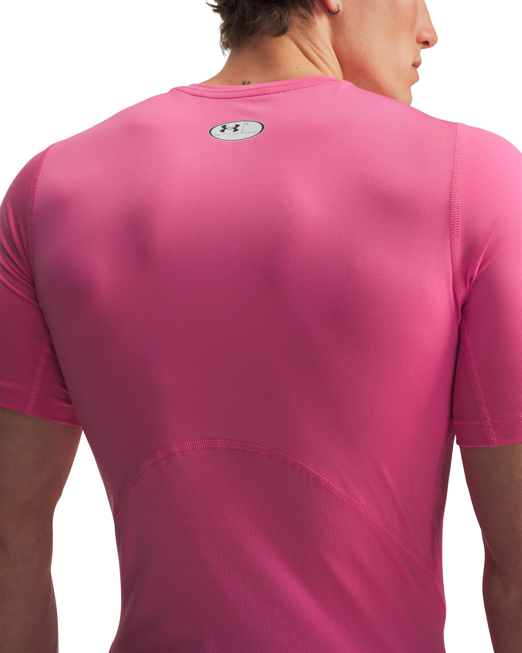 Under Armour Men's HeatGear Compression Short Sleeve PINK FRENZY