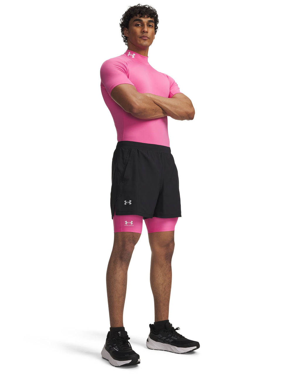 Under Armour Men's HeatGear Pocket 9" Shorts PINK FRENZY