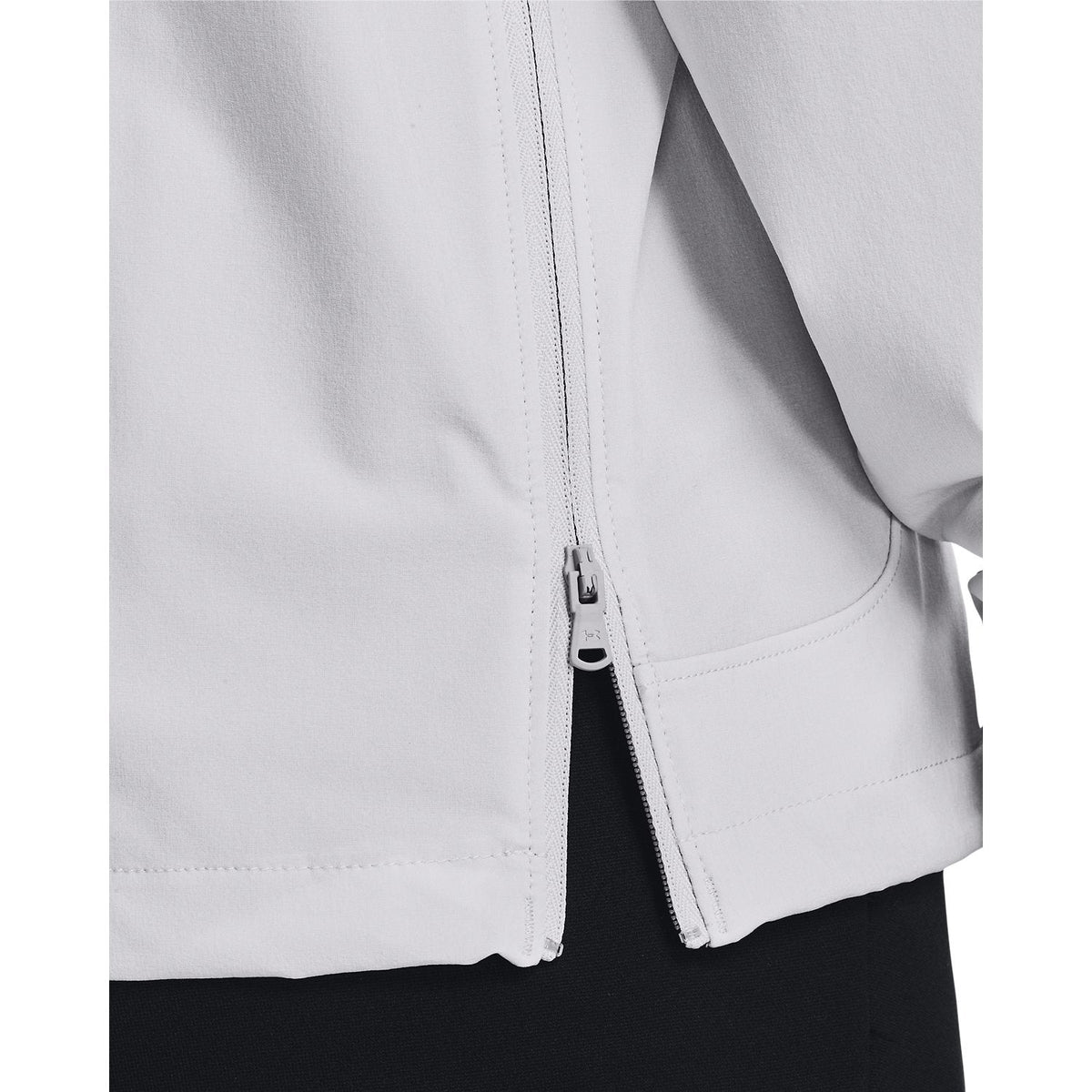 Under Armour Motivate 2.0 Long Sleeve - Grey, zip detail