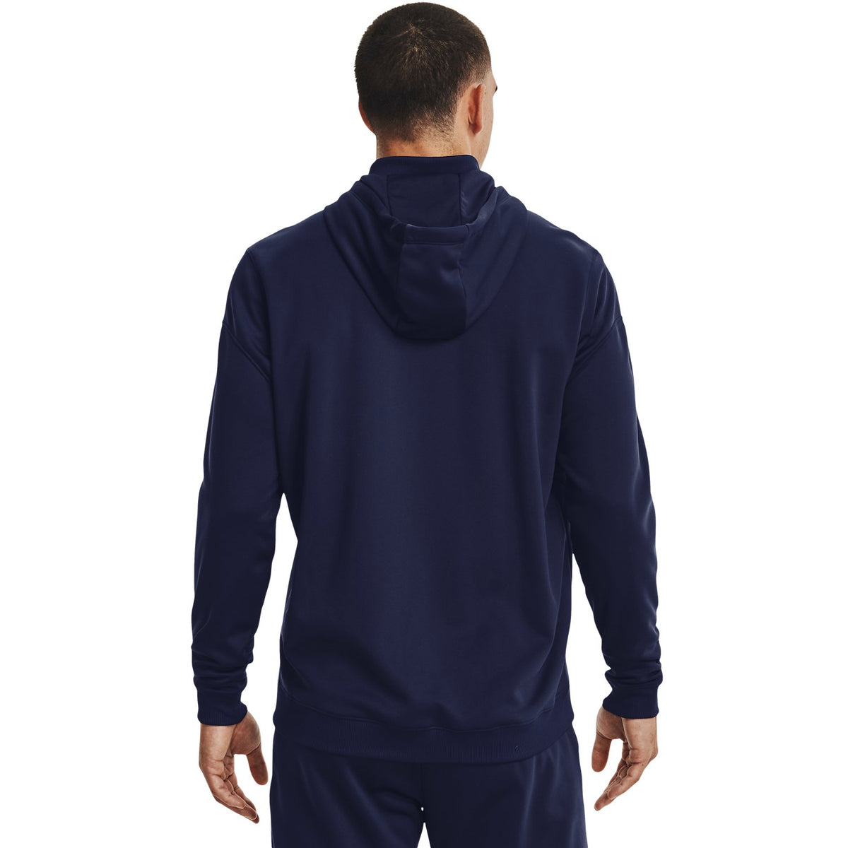 Under Armour Men's NWP Storm Fleece Full-Zip - NAVY, back on-model view