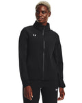 Under Armour Women's Squad 3.0 Warm-Up Jacket in Black - front on model