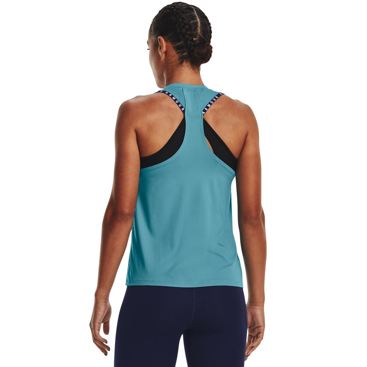 Under Armour Knockout Novelty Tank - GLBL, back on-model view